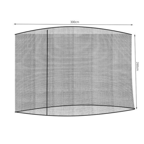 Tinklelis nuo uodų 3m sodo skėčiui - juodas