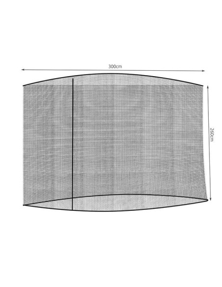 Tinklelis nuo uodų 3m sodo skėčiui - juodas