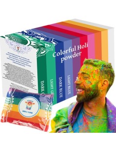 Spalvinga Holi pudra - rinkinys 10x100g