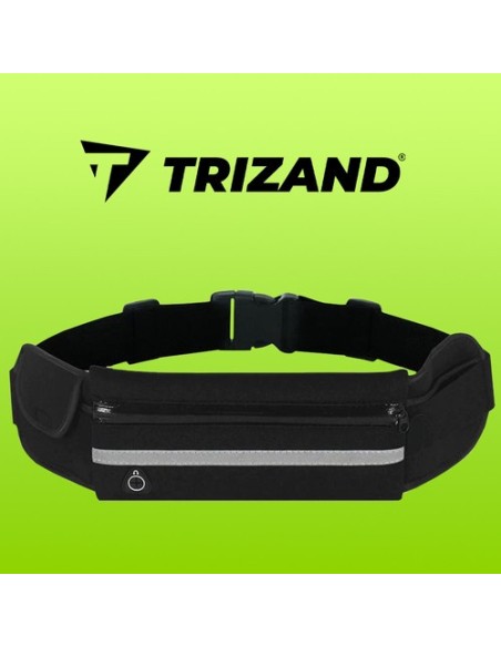 Juosmens krepšys - juodas bėgimo diržas