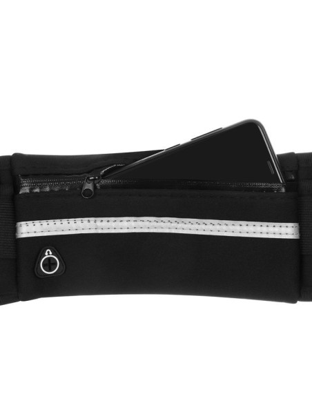 Juosmens krepšys - juodas bėgimo diržas