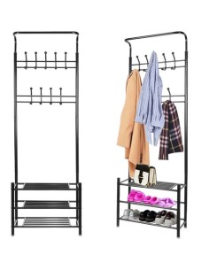 Drabužių kabykla - stovas su batų lentyna 15744