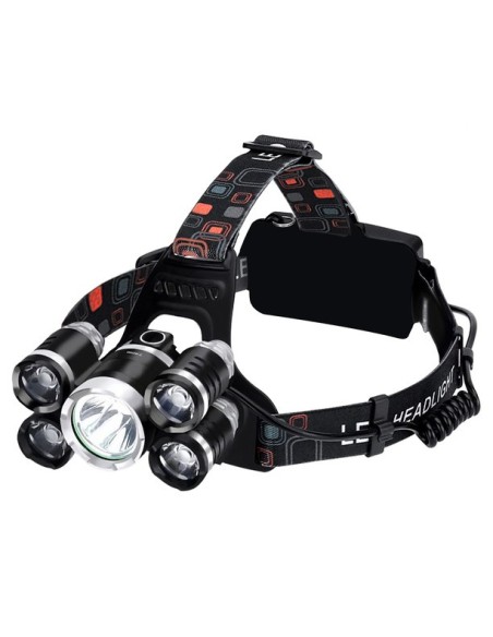 5 x T6 CREE LED priekinis žibintas