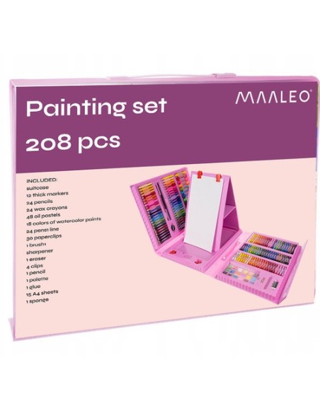 208 dalių dažymo rinkinys dėžutėje
