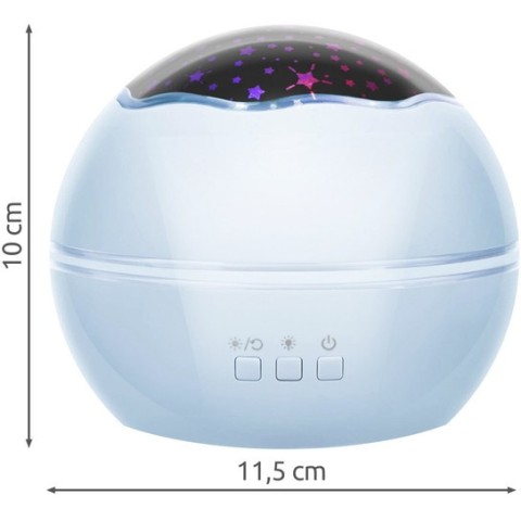 Naktinė lemputė su projektoriumi - mėlyna LP16858