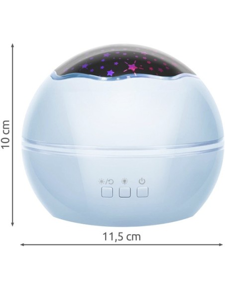 Naktinė lemputė su projektoriumi - mėlyna LP16858