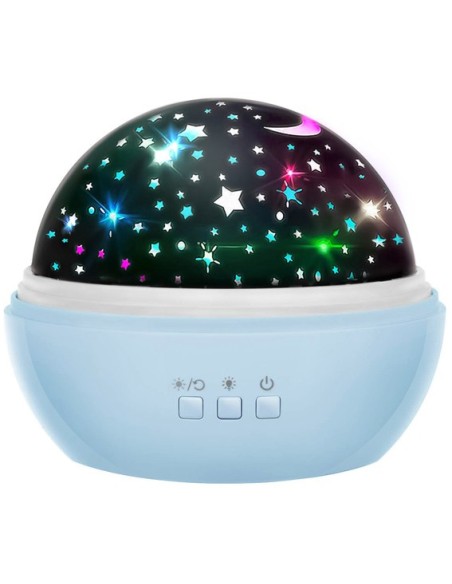 Naktinė lemputė su projektoriumi - mėlyna LP16858