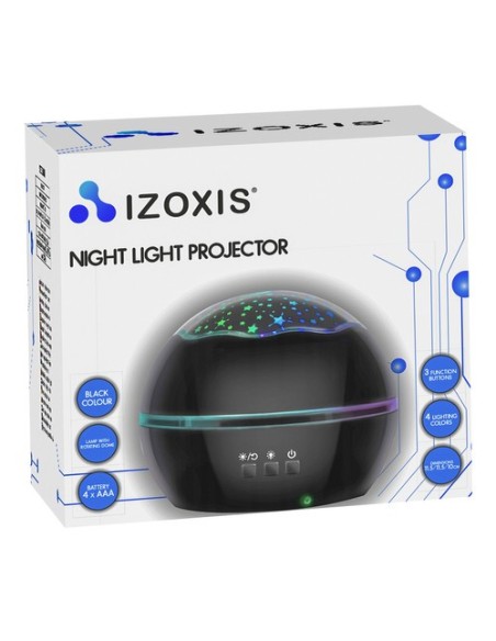 Naktinė lemputė su projektoriumi - juoda LP16857