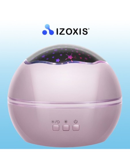 Naktinė lemputė su projektoriumi - rožinė LP16859