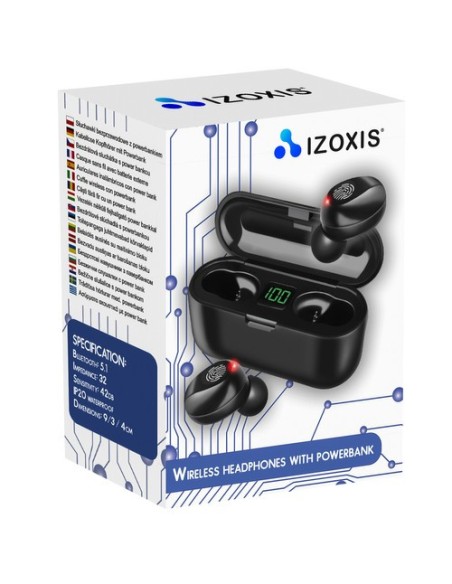 Belaidės ausinės su maitinimo bloku S16154