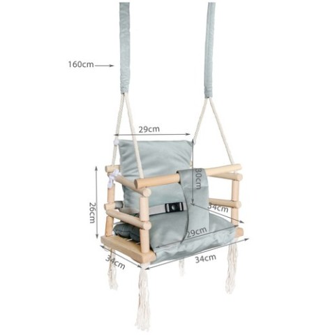 Pilkos sūpynės NAUJOS H18026