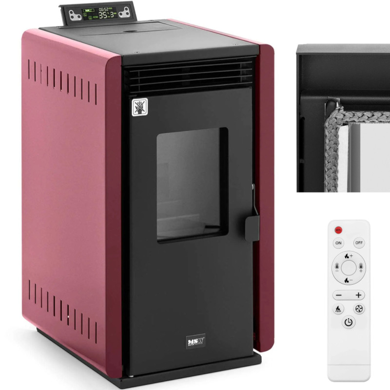 Atskirai pastatoma krosnelė granulinė krosnelė su pulteliu 50-150 m3 6000 W