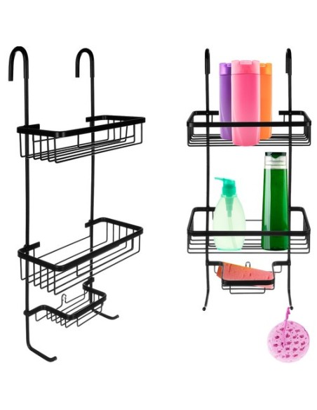 Pakabinama dušo lentyna - juoda