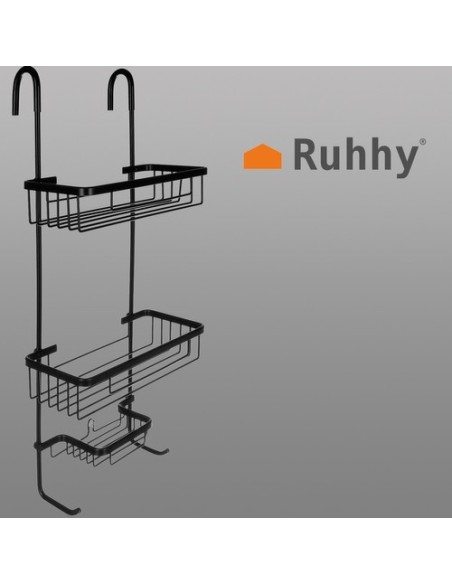 Pakabinama dušo lentyna - juoda