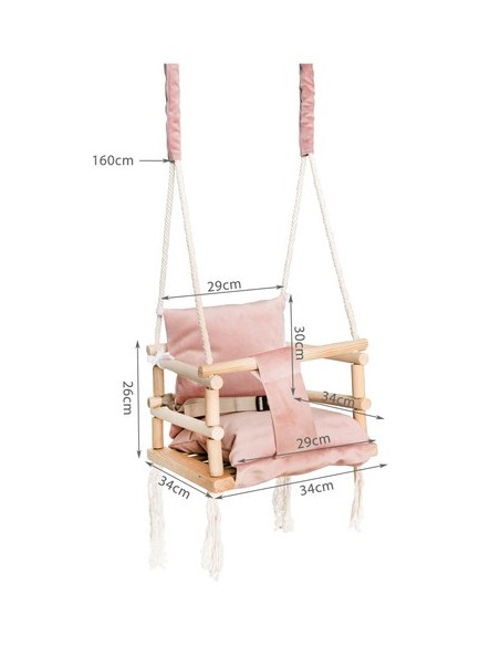 Rožinės sūpynės NAUJOS H18027