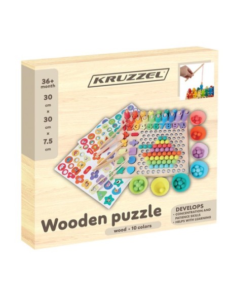 Medinė dėlionė - karoliukai DU17252