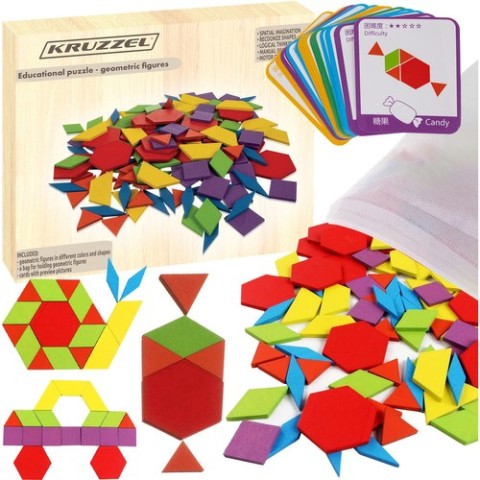 Edukacinė dėlionė – geometrinės figūros