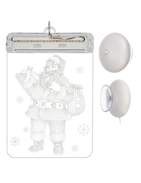 3D LED vitražas - Kalėdų Senelis