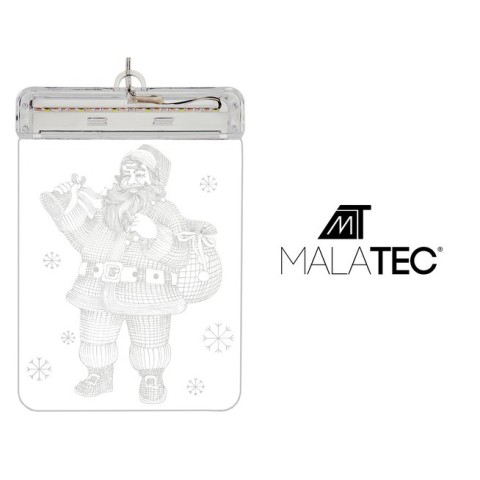 3D LED vitražas - Kalėdų Senelis