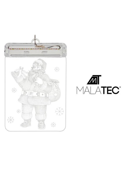 3D LED vitražas - Kalėdų Senelis