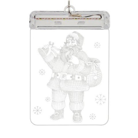 3D LED vitražas - Kalėdų Senelis