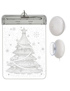 3D LED vitražas - Kalėdų eglutė