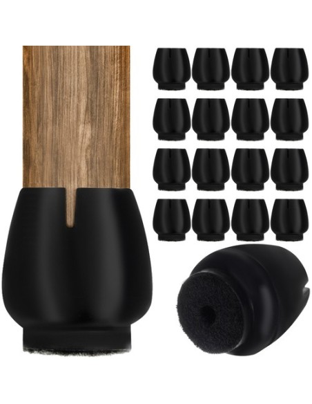 Kėdės kojų užvalkalas su veltiniu - rinkinyje 16 vnt.