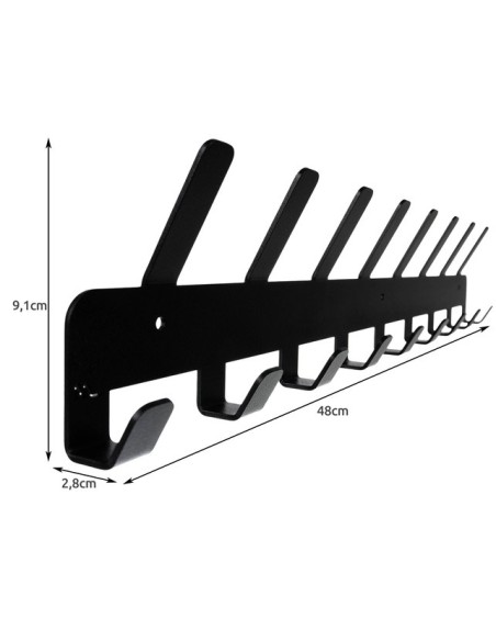 Sieninė kabykla (17 kabliukų) - juoda