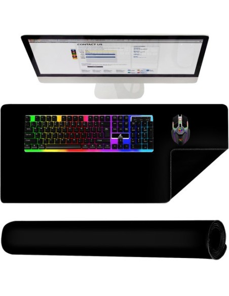 Pelės ir klaviatūros kilimėlis – juodas P18625