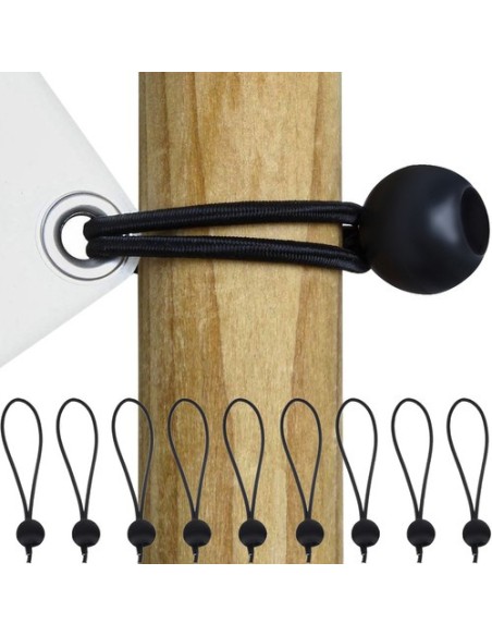 Guminių juostų komplektas su kamuoliuku brezentui - 10 vnt.