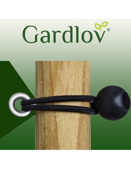 Guminių juostų komplektas su kamuoliuku brezentui - 10 vnt.