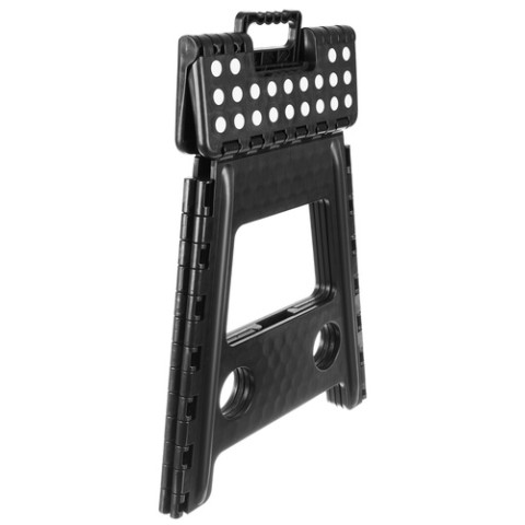 Sulankstoma taburetė juodai balta 39cm