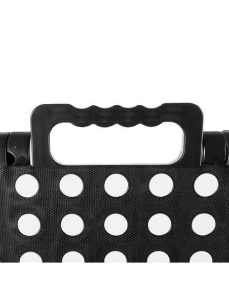 Sulankstoma taburetė juodai balta 39cm