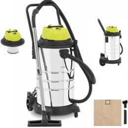 1200W 60L šlapio ir sauso pramoninis dulkių siurblys su maitinimo lizdu