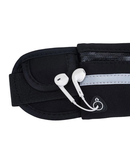 Bėgimo diržo vandens buteliuko juosmens maišelio telefono dėklas su rožinės spalvos ausinių išvestimi