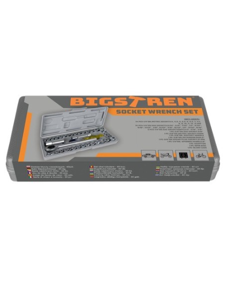 Lizdinių raktų rinkinys - 40 vnt. Bigstren 19168 m