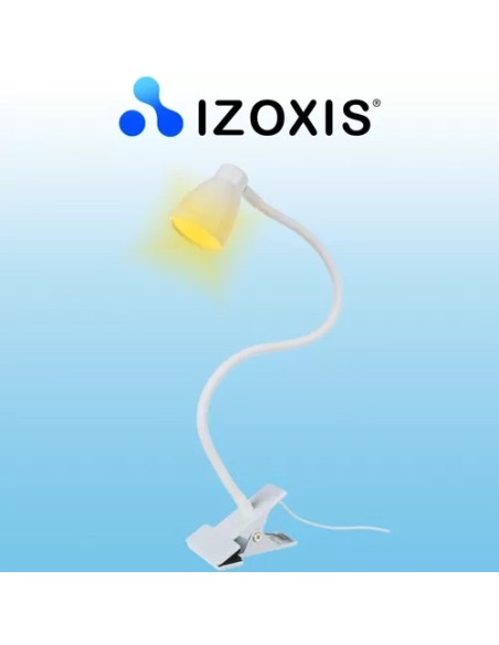 Stalinė lempa su segtuku – balta Izoxis 19455