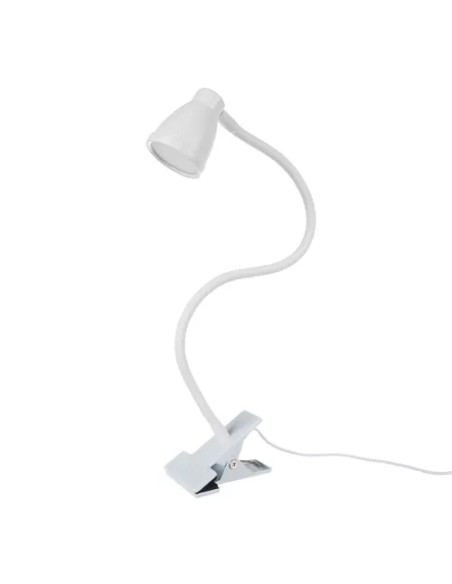 Stalinė lempa su segtuku – balta Izoxis 19455