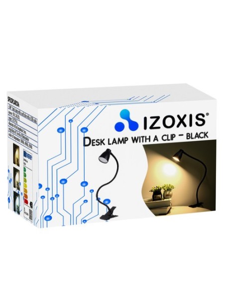 Stalinis šviestuvas su segtuku - juodas Izoxis 19454