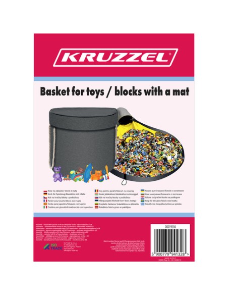 Krepšelis žaislams/ kaladėlėms su kilimėliu Kruzzel 19556