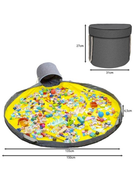 Krepšelis žaislams/ kaladėlėms su kilimėliu Kruzzel 19556