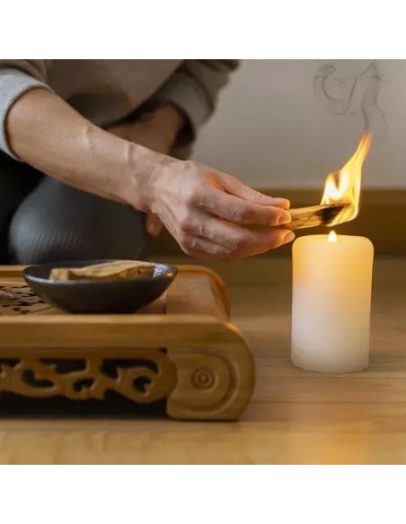 Balta cilindrinė žvakė - rinkinyje 8 vnt.