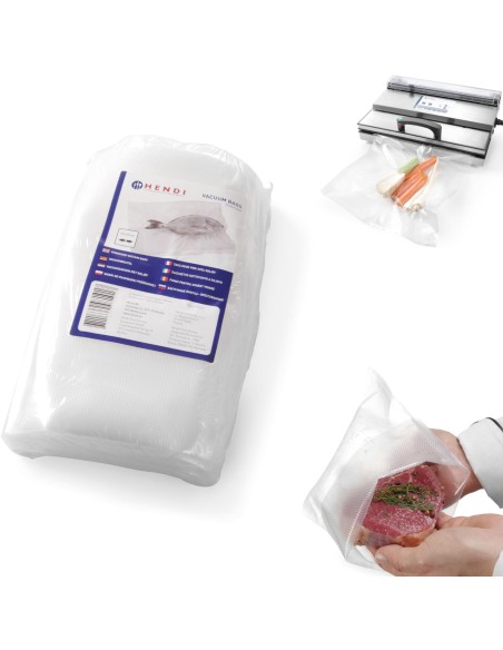 Riektiniai maišeliai juostinėms vakuuminio pakavimo mašinoms 300x400mm 100vnt.