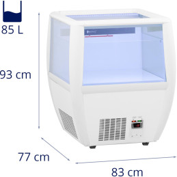 Šaldytuvas Šaldytuvas gėrimų tiekimui atviras ant ratų 85 l -2-10 C