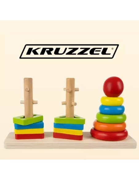 Rūšiuoklis – medinė dėlionė Kruzzel 19870