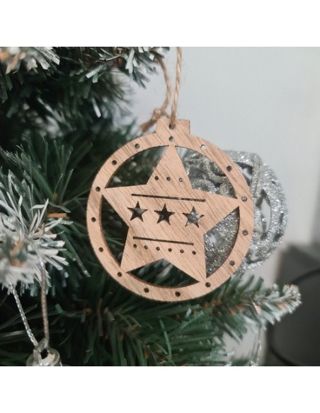 Mediniai baubliai - 10 vnt