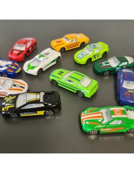 Spalvoti automobiliai/ spyruokliniai automobiliai 1:64 - 16 vnt. Kruzelis 20352
