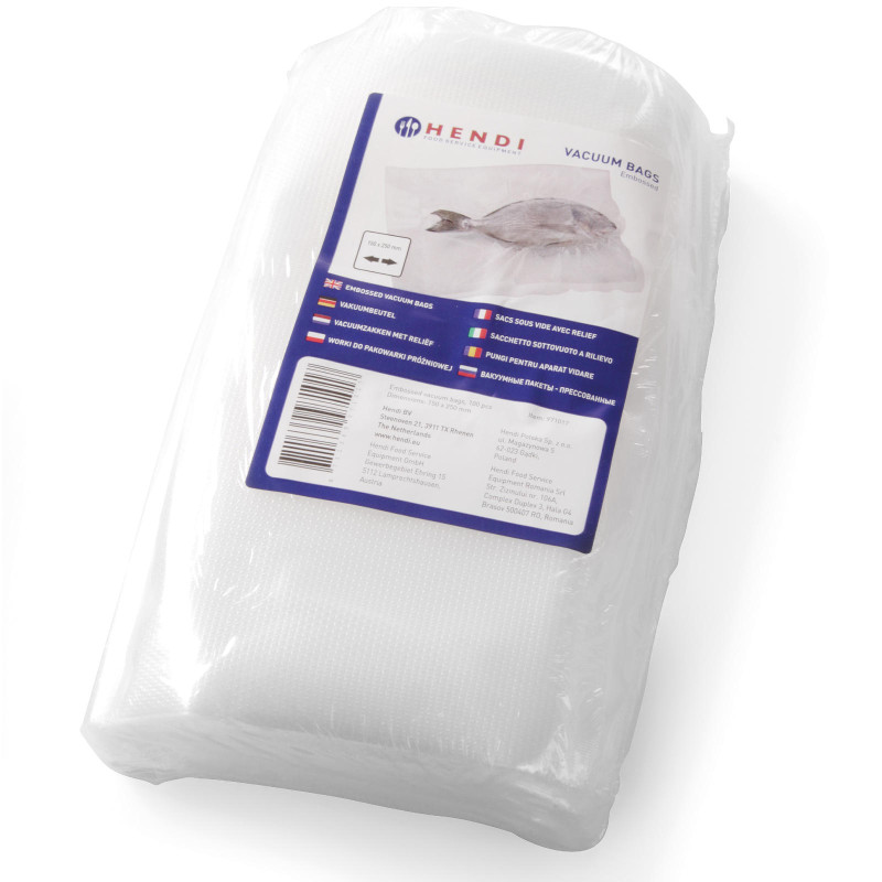 Riektiniai maišeliai juostinėms vakuuminio pakavimo mašinoms 300x400mm 100vnt.