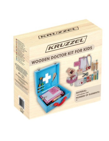 Mažasis gydytojo rinkinys - medinis Kruzzel 19869 m