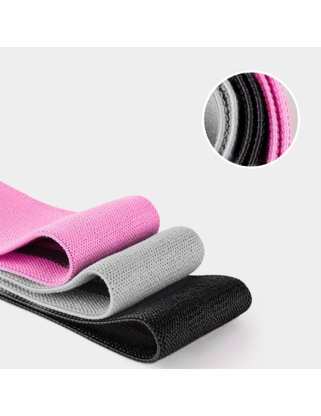 Medžiagos atsparumo juostos guminės mankštos mini juostos joga fitneso crossfit RINKINYS 3 vnt